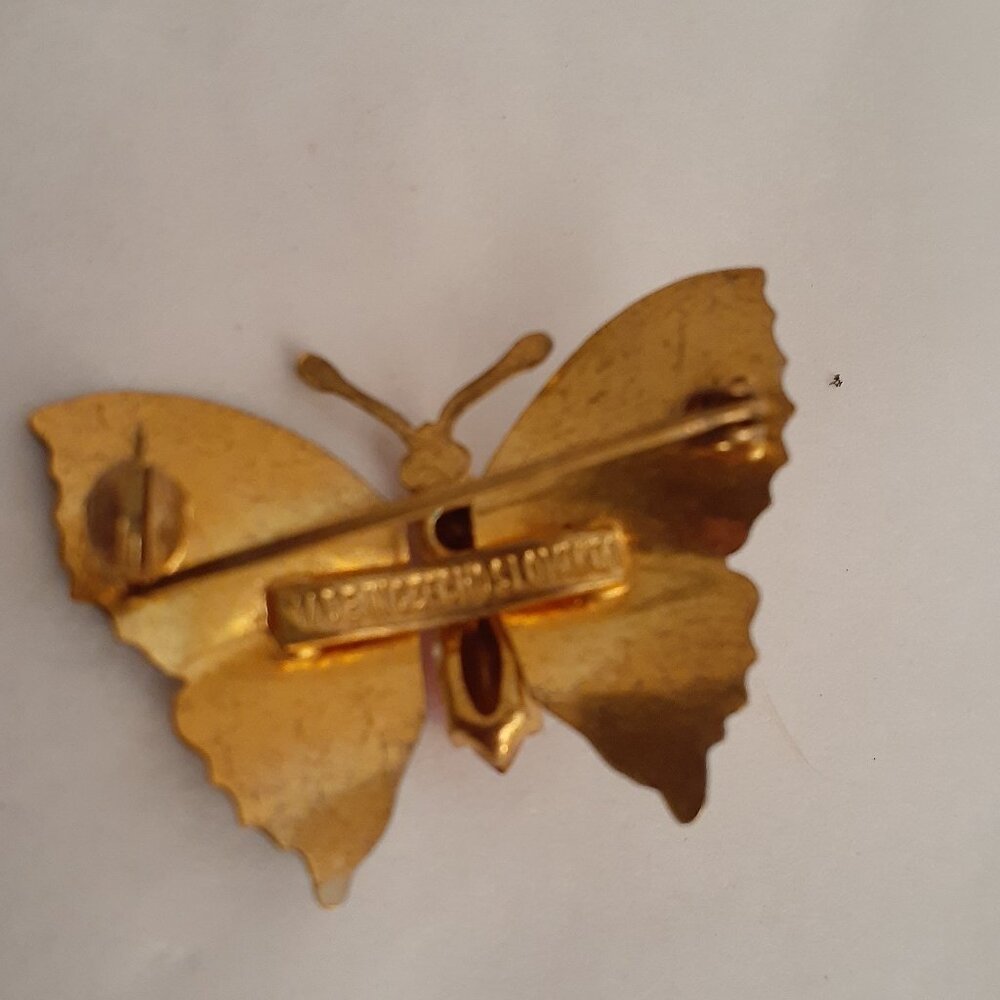 Vintage Czechoslovakian Butterfly Brooch - Picture 4 of 7
